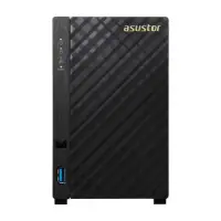 Asus Asustor Tower NAS AS3202T up to 2 HDD/SSD, Intel Celeron Quad-Core, Processor frequency 1.6 GHz, 2 GB, DDR3L, Black
