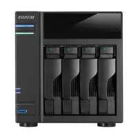 Asus Asustor Tower NAS AS6104T up to 4 HDD/SSD, Intel Celeron Dual-Core, Processor frequency 1.6 GHz, 2 GB, DDR3L, Black