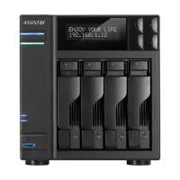 Asus Asustor Tower NAS AS6204T up to 4 HDD/SSD, Intel Celeron Quad-Core, Processor frequency 1.6 GHz, 4 GB, DDR3L, Black