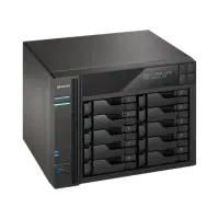 Asus Asustor Tower NAS AS6210T up to 10 HDD/SSD, Intel Celeron Quad-Core, Processor frequency 1.6 GHz, 4 GB, DDR3L, Black