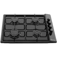 Candy Hob CLG64SPN Gas, Number of burners/cooking zones 4, Black,