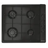 Candy Hob CLG64SPN Gas, Number of burners/cooking zones 4, Black,