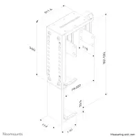 Neomounts CPU-D100BLACK CPU-hoidja Lauale paigaldatav protsessori alus Must – pilt 4