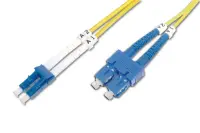 Digitus | Patch Cord | DK-2932-01 | Cable diameter 3 mm; Cable type: I-VH 2E9/125µ; Fiber diameter: 09/125µ; Connector 1/2: LC/SM