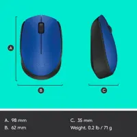 Logitech M170 hiir Kontor Mõlemakäeline Raadioside Optiline 1000 DPI – pilt 26