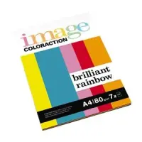 Värvipaber IMAGE COLORACTION, A4, 80 gsm, 70 lehte, BRILLIANT RAINBOW, MIX