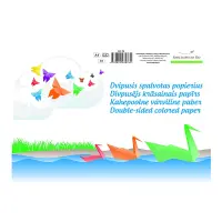 Värviline paber SMLT A4, 80g/m2, kahepoolne, 8 lehte (kogus 2 tükki)