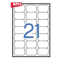 Etiketid Apli ILC iseliimuvad 63,5 x 38,1mm 25l/pk
