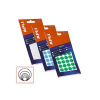 Etiketid Apli ümarad iseliimuvad D=10mm 8l/pk kollane