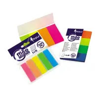 Indeksid Forpus 20x50mm, 4värvi x 20tk, neoonpaber (kogus 2 tükki)