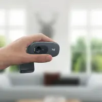 Logitech C270 HD veebikaamera 3 MP 1280 x 720 pikslit USB Hall, Tumehall – pilt 3