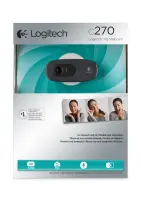 Logitech C270 HD veebikaamera 3 MP 1280 x 720 pikslit USB Hall, Tumehall