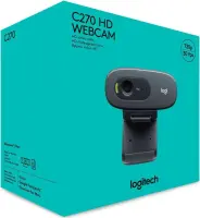 Logitech C270 HD veebikaamera 3 MP 1280 x 720 pikslit USB Hall, Tumehall – pilt 12