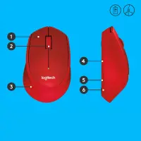 Logitech M330 Silent Plus hiir Kontor Parempoolne Raadioside Mehaaniline 1000 DPI – pilt 4