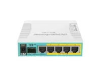 Mikrotik Wired Ethernet Router RB960PGS, hEX PoE, CPU 800MHz, 128MB RAM, 16MB, 1xSFP, 5xGigabit LAN, 1xUSB, Power Output On ports 2-5, Ourput: 1A max per port; 2A max total, RouterOS L4 | MikroTik | hEX PoE Router | RB960PGS | No Wi-Fi | 10/100/1000 Mbit/s | Ethernet LAN (RJ-45) ports 5 | Mesh Support No | MU-MiMO No | No mobile broadband | 1xUSB | 12 month(s) – pilt 2
