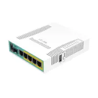 Mikrotik Wired Ethernet Router RB960PGS, hEX PoE, CPU 800MHz, 128MB RAM, 16MB, 1xSFP, 5xGigabit LAN, 1xUSB, Power Output On ports 2-5, Ourput: 1A max per port; 2A max total, RouterOS L4 | MikroTik | hEX PoE Router | RB960PGS | No Wi-Fi | 10/100/1000 Mbit/s | Ethernet LAN (RJ-45) ports 5 | Mesh Support No | MU-MiMO No | No mobile broadband | 1xUSB |