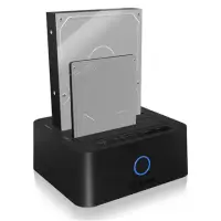 ICY BOX IB-123CL-U3 Dockingstation for 2.5"and 3.5" SATA HDD to USB 3.0 Raidsonic ICY BOX 2bay docking- and clone station for 2.5" und 3.5" SATA HDDs/SSDs with JBOD function and USB 3.0, UASP &amp; SATA III Support