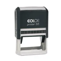 Tempel Colop Printer 55, must korpus, sinine padi