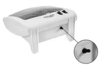 Adler | Heater | AD 7709 | Halogen Heater | 800 W | Number of power levels 2 | White