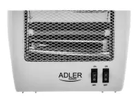 Adler | Heater | AD 7709 | Halogen Heater | 800 W | Number of power levels 2 | White – pilt 5