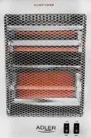 Adler | Heater | AD 7709 | Halogen Heater | 800 W | Number of power levels 2 | White – pilt 10