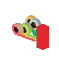 Markeerimislindid 26x12mm, punane/ümar, 5 tk