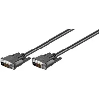Goobay | DVI-D FullHD cable Dual Link, nickel plated | DVI-D male Dual-Link (24+1 pin) | DVI-D male Dual-Link (24+1 pin) | DVI to DVI | 1.8 m
