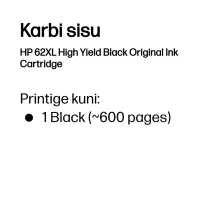 HP 62XL High Yield Black Original Ink Cartridge – pilt 8