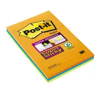 Märkmepaber Post-it Super Sticky, 101x152mm, 3 tk jooneline