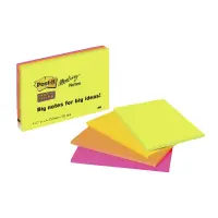 Märkmepaber  Post-it Super Sticky 149x98,4 mm, neoon, 4 tk