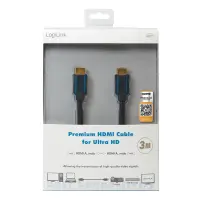 Logilink | Premium HDMI Cable for Ultra HD | CHB005 | HDMI male (type A) | HDMI male (type A) | HDMI to HDMI | 3 m – pilt 16