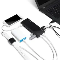 TP-Link UH720 jaotur USB 3.2 Gen 1 (3.1 Gen 1) Micro-B 5000 Mbit/s Must – pilt 5