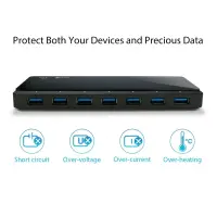 TP-Link UH720 jaotur USB 3.2 Gen 1 (3.1 Gen 1) Micro-B 5000 Mbit/s Must – pilt 7
