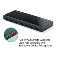TP-Link UH720 jaotur USB 3.2 Gen 1 (3.1 Gen 1) Micro-B 5000 Mbit/s Must – pilt 20