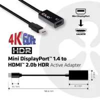 CLUB3D Mini DisplayPort 1.4 to HDMI 2.0b HDR Active Adapter – pilt 6