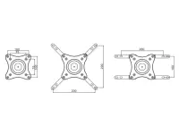 Multibrackets 3275 telerikinnitus 81,3 cm (32") Must – pilt 16