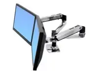 ERGOTRON LX Dual Side-by-Side Arm silver