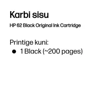 HP 62 Black Original Ink Cartridge – pilt 12
