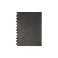 Spiraalköitega kaustik TIMER, 224 lehte, must, ruuduline