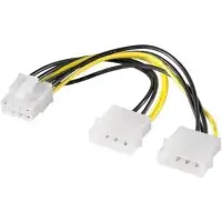 Goobay | Power cable/adapter for PC graphics cards, PCI-E to PCI Express 8-pin | 93241