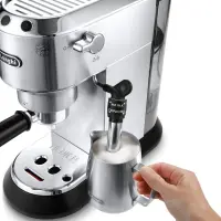 Delonghi | Dedica Espresso Coffee Maker | EC685.M | Pump pressure 15 bar | Built-in milk frother | Semi-automatic | 1300 W | Inox