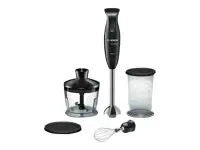 Bosch | Blender | CleverMixx MSM2650B | Hand Blender | 600 W | Number of speeds 12 | Chopper | Mini chopper | Black