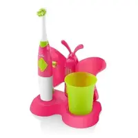 ETA | Toothbrush with water cup and holder | Sonetic  ETA129490070 | Battery operated | For kids | Number of brush heads included 2 | Number of teeth brushing modes 2 | Pink