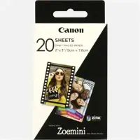 20 sheets | ZP-2030 | Photo Paper | White | 5 x 7.6 cm