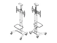 Multibrackets 4627 telerikinnitus 2,03 m (80") Must – pilt 15