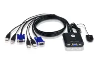 Aten 2-Port USB VGA Cable KVM Switch with Remote Port Selector | Aten | KVM  Cable KVM Switches  CS22U Search Product or keyword   2-Port USB VGA Cable KVM Switch with Remote Port Selector