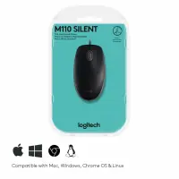 Logitech M110 Silent hiir Kontor Mõlemakäeline USB tüüp A Optiline 1000 DPI – pilt 6