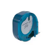 Markeerimislint Dymo LetraTag 12mm x 4m valge paber/must tekst