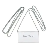 Kett nimesildihoidjale Durable nikkel 85cm, 10tk