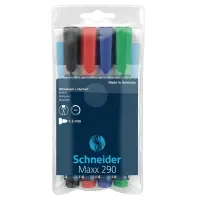 Tahvlimarker Schneider Maxx 290, 2-3mm, komplektis 4 tk